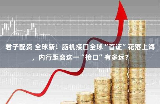 君子配资 全球新！脑机接口全球“首证”花落上海，内行距离这一“接口”有多远？