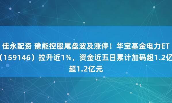佳永配资 豫能控股尾盘波及涨停！华宝基金电力ETF（159146）拉升近1%，资金近五日累计加码超1.2亿元