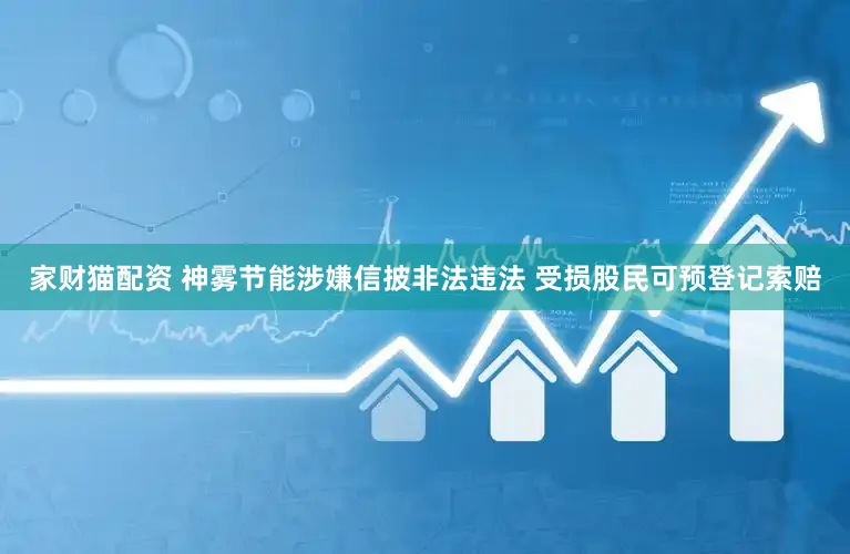 家财猫配资 神雾节能涉嫌信披非法违法 受损股民可预登记索赔