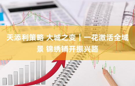 天添利策略 大城之变｜一花激活全域景 锦绣铺开振兴路